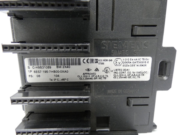 SIEMENS 6ES7195-7HB00-0XA0 UNMP