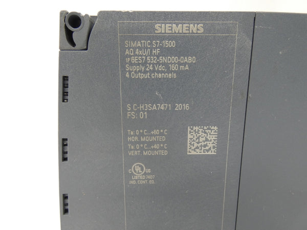SIEMENS 6ES7532-5ND00-0AB0 24VDC UNMP