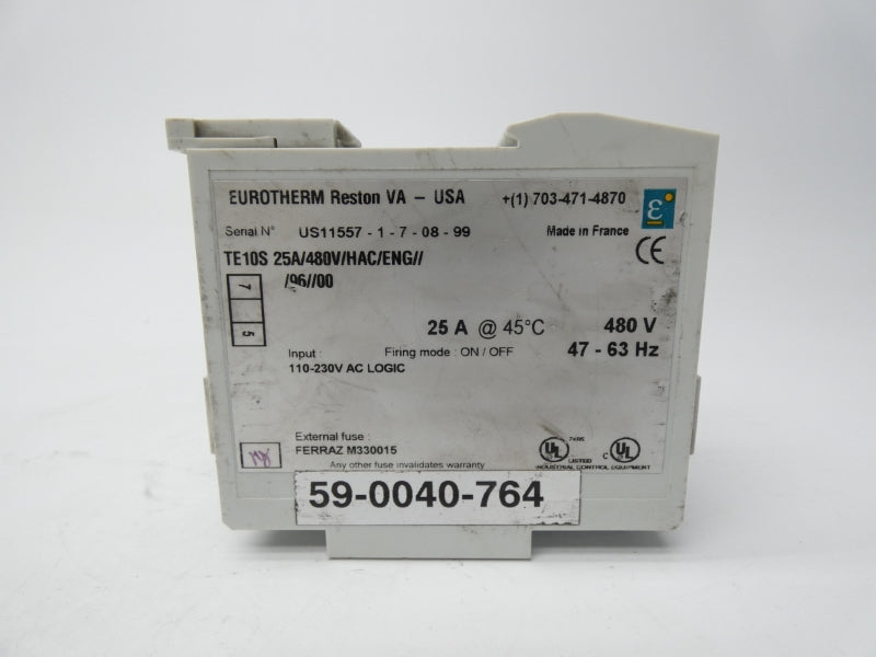 EUROTHERM TE10S25A/480V/HAC/ENG///96//00 UNMP