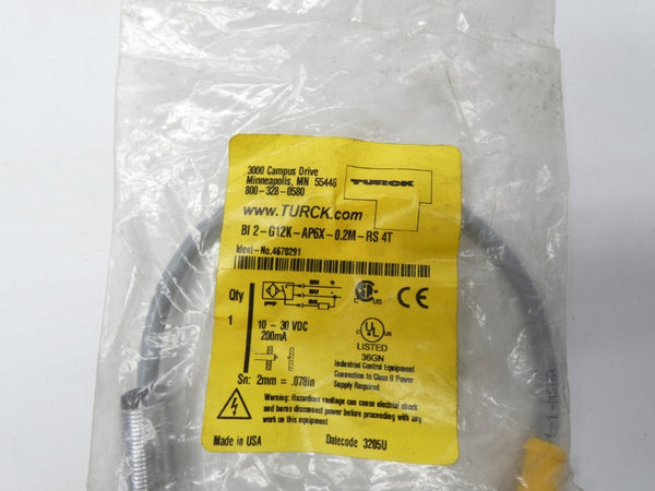TURCK BI2-G12K-AP6X-0.2M-RS4T 4670291 10-30VDC NSMP