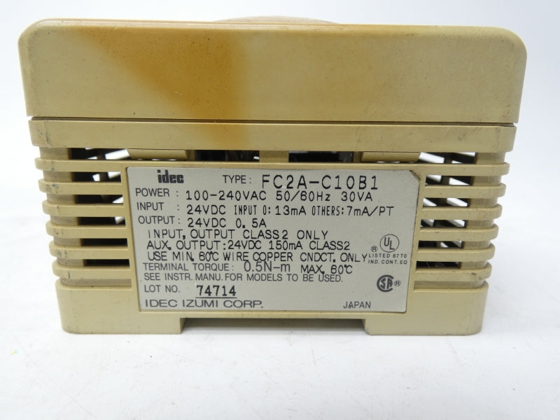 IDEC FC2A-C10B1 100-240VAC 0.5A UNMP