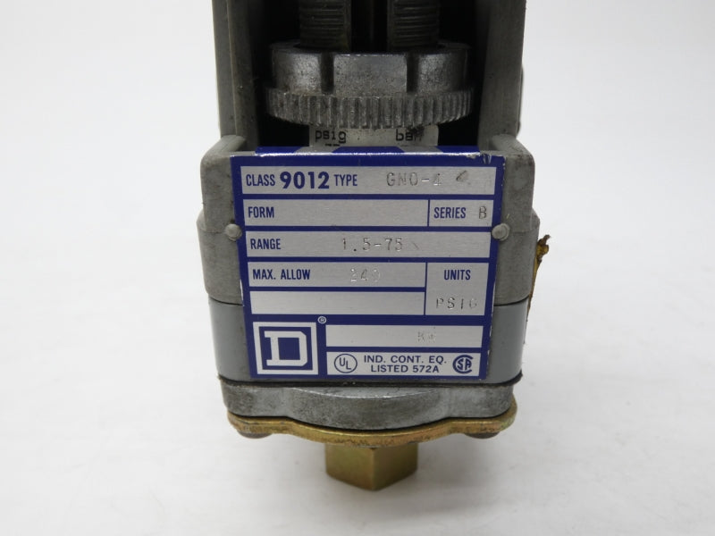 SQUARE D 9012GNO-4 SER. B 240V 1.5-75PSI UNMP