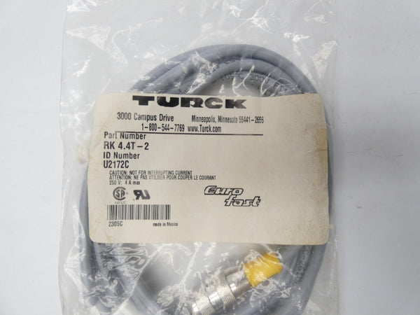 TURCK RK4.4T-2 U2172C 250V 4A NSMP
