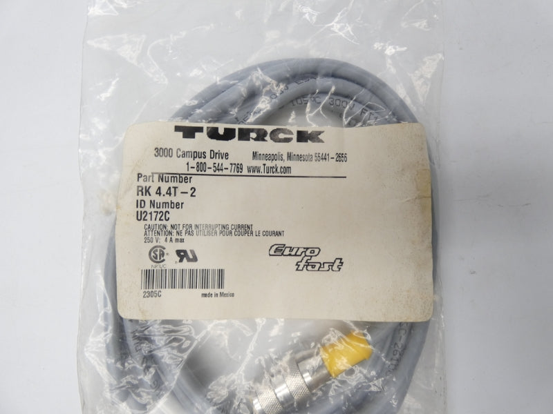 TURCK RK4.4T-2 U2172C 250V 4A NSMP