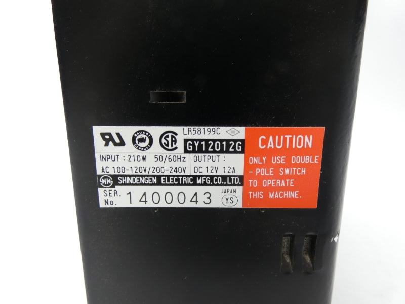 SHINDENGEN ELETRIC GY12012G 200-440VAC 12A UNMP