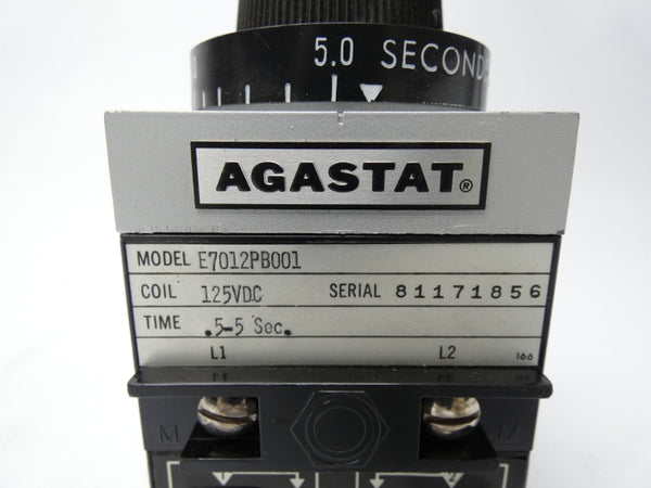 AGASTAT E7012PB001 125VDC .5-5S NSNP