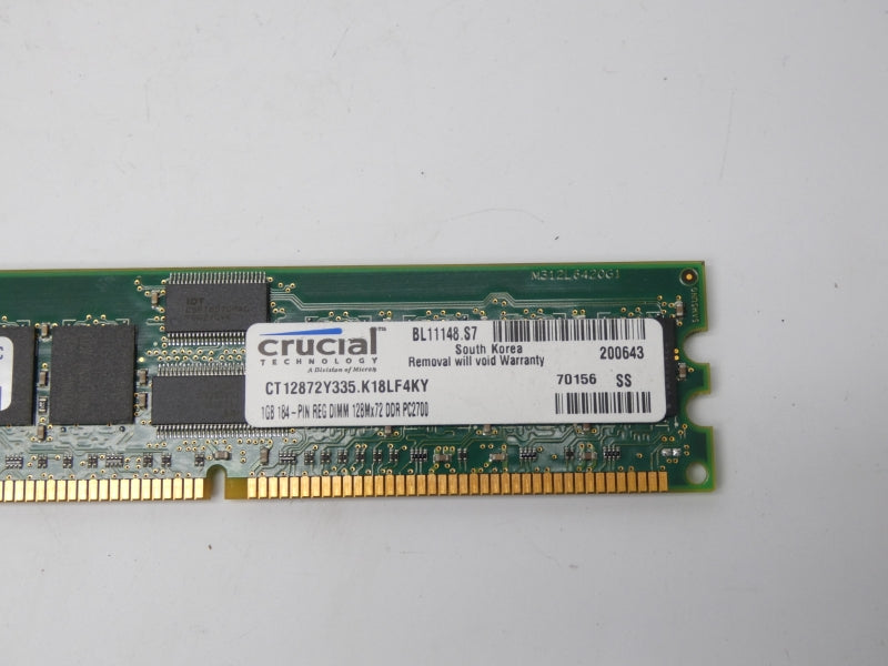 CRUCIAL TECHNOLOGY CT12872Y335.K18LF4KY UNMP