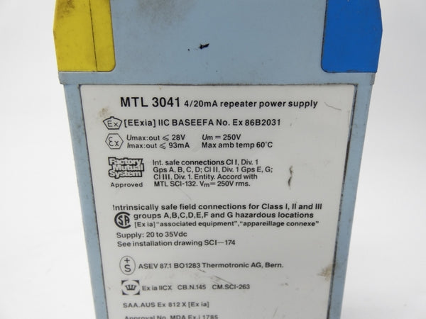 MTL  MTL3041 250V UNMP