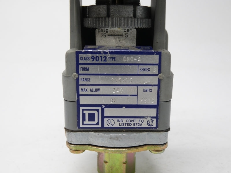 SQUARE D 9012GNO-4 SER. B 240PSI (AS PICTURED) NSNP