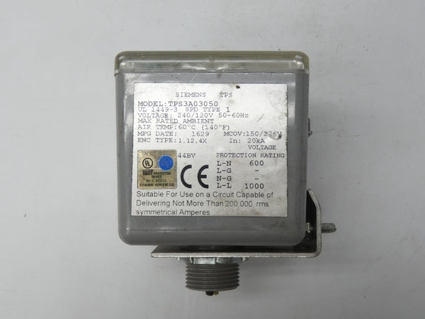 SIEMENS TPS3A03050 240/120V UNMP