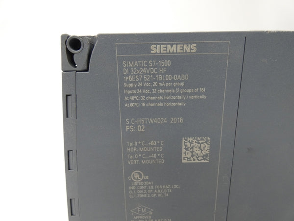 SIEMENS 6ES7521-1BL00-0AB0 24VDC UNMP