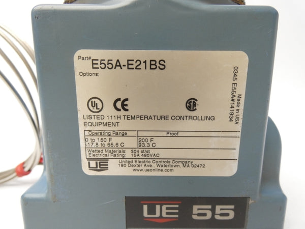 UNITED ELECTRIC E55A-E21BS 480VAC 15A UNMP