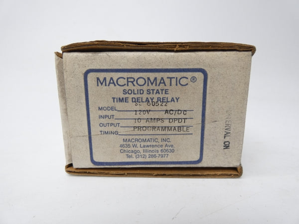MACROMATIC SS60522 120VAC 10A NSMP