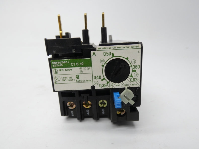SPRECHER+SCHUH CT3-0.62 600VAC 0.38-0.62A NSMP