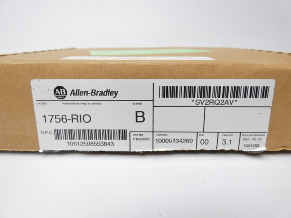 ALLEN BRADLEY 1756-RIO SER. B F/W 3.1 24VDC NSMP