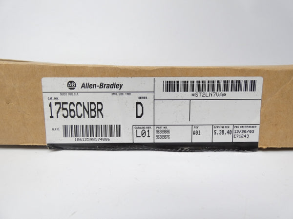 ALLEN BRADLEY 1756-CNBR SER. D F/W 5.38.40 24VDC NSMP