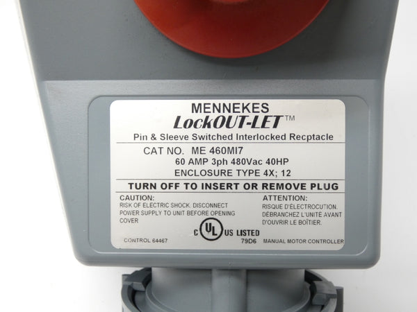 MENNEKES ME460MI7 480VAC 60A NSNP