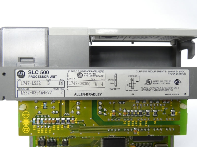 ALLEN BRADLEY 1747-L532 SER. B REV. 2 F/W 4 24VDC (NO KEY) UNMP