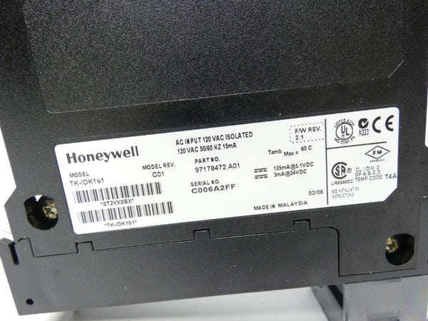 HONEYWELL TK-IDK161 97178472A01 REV. C01 F/W 2.1 120VAC (AS PIC) UNMP