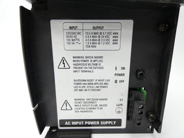 ALLEN BRADLEY 1756-PA72 SER. C REV. C01 120/240VAC 10A (AS PICTURED) UNMP