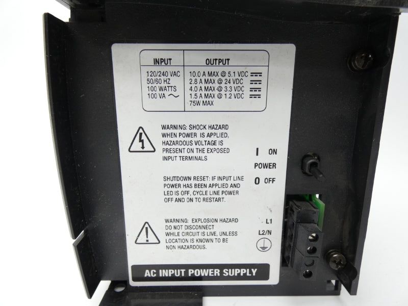 ALLEN BRADLEY 1756-PA72 SER. C REV. C01 120/240VAC 10A (AS PICTURED) UNMP