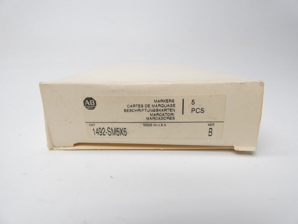 ALLEN BRADLEY 1492-SM5X5 SER. B (PKG OF 5) (WH) NSMP