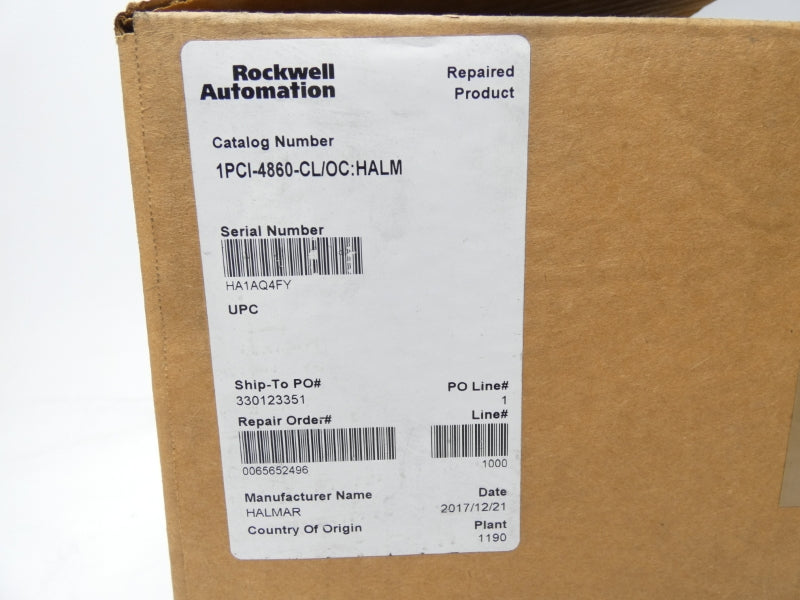 HALMAR 1PCI-4860-CL/OC-D 480V 60A REMAN