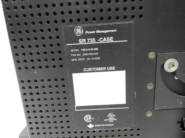 GENERAL ELECTRIC SR735-5-5-HI-485 UNMP