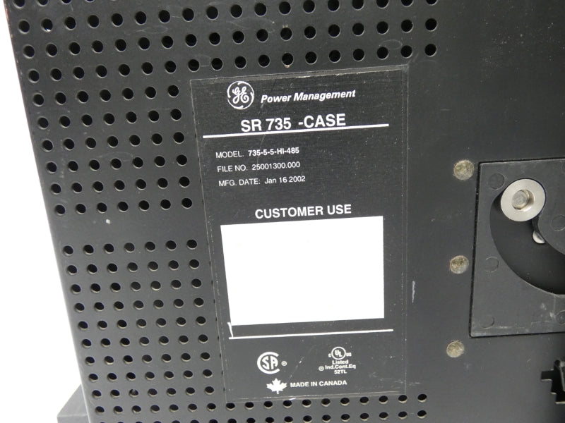 GENERAL ELECTRIC SR735-5-5-HI-485 UNMP