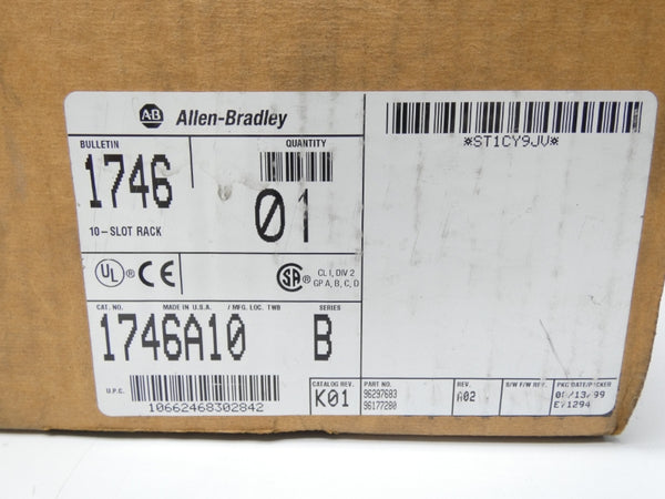 ALLEN BRADLEY 1746A10 SER. B REV. K01 DATE: 1999 NSFS