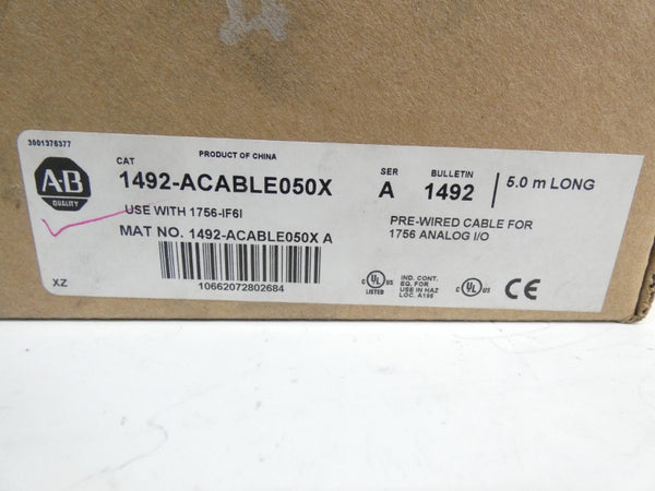 ALLEN BRADLEY 1492-ACABLE050X SER. A NSMP
