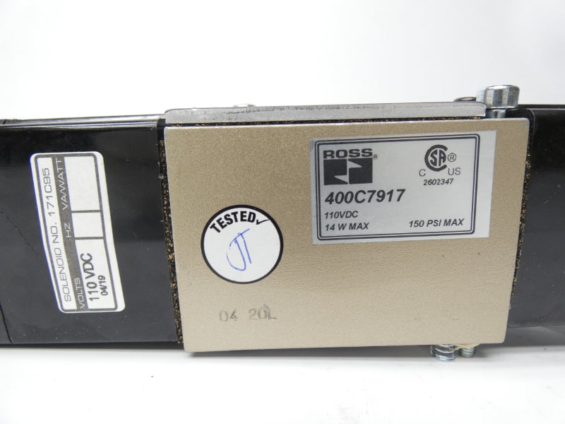 ROSS 423K7917 110VDC 150PSI NSMP