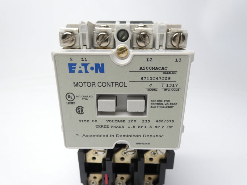 EATON A200MACAC 6710C47G05 110/120V NSMP
