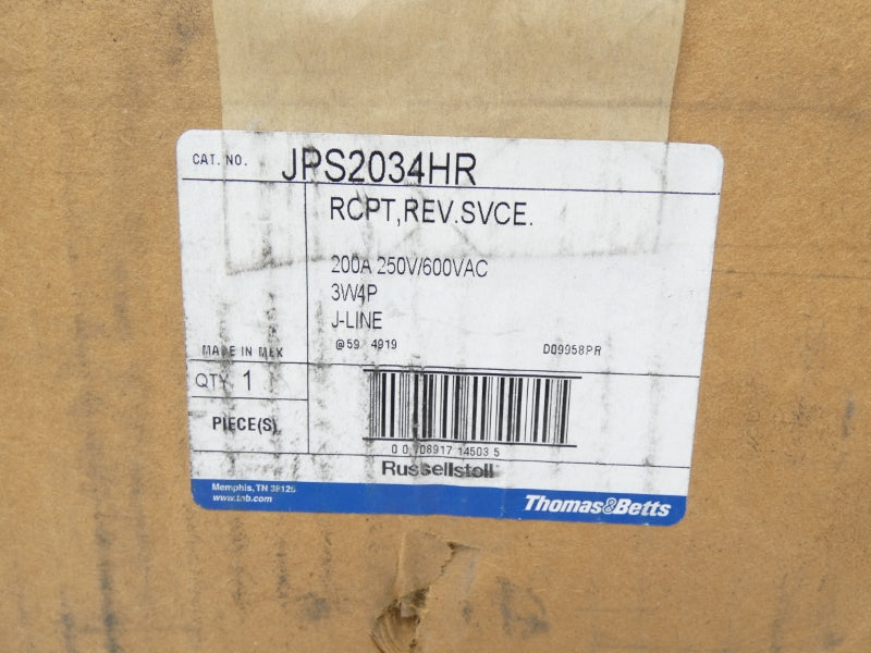 THOMAS & BETTS JPS2034HR 250/600VAC 200A NSMP