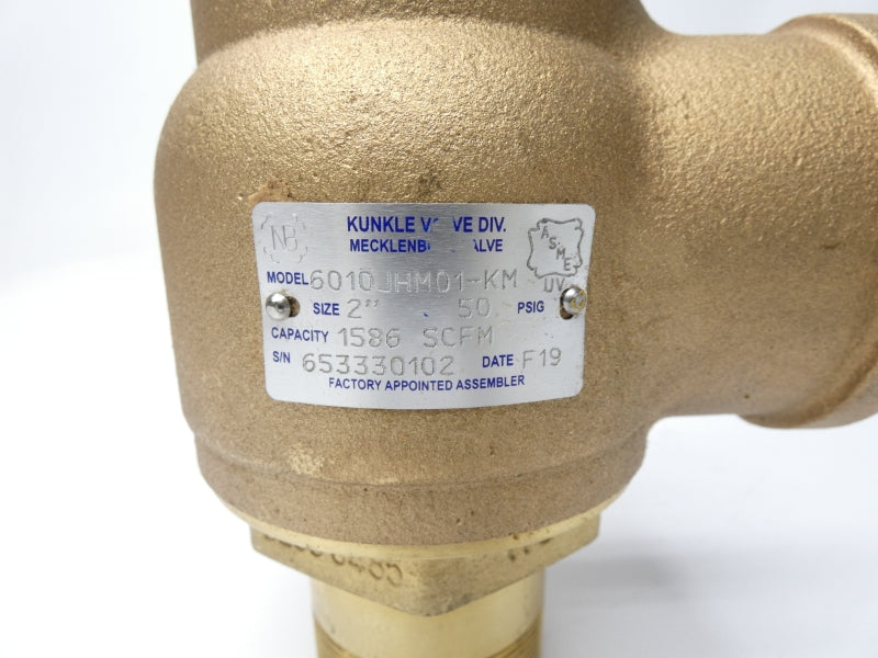 KUNKLE VALVE 6010JHM01-KM 50PSI 2" NSNP