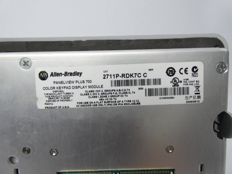 ALLEN BRADLEY 2711P-RDK7C SER. C  UNMP