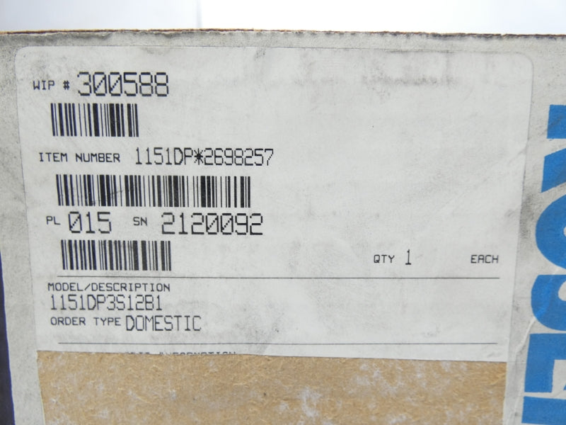 ROSEMOUNT 1151DP3S12B1 45VDC 2000PSI NSMP