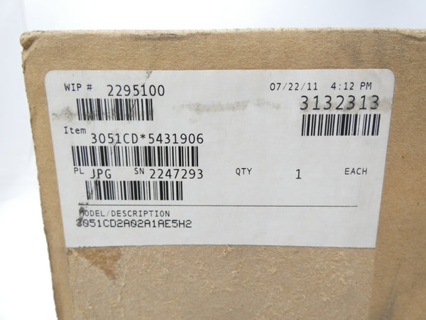 ROSEMOUNT 3051CD2A02A1AE5H2 10.5-55VDC 3626PSI NSMP