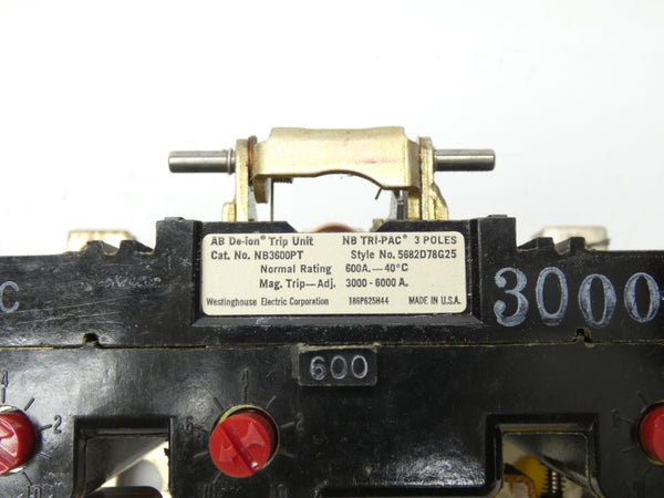 WESTINGHOUSE NB3600PT 600VAC 600A NSMP