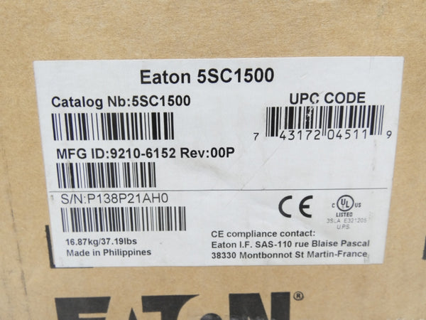 EATON 5SC1500 100-120VAC 12A NSMP