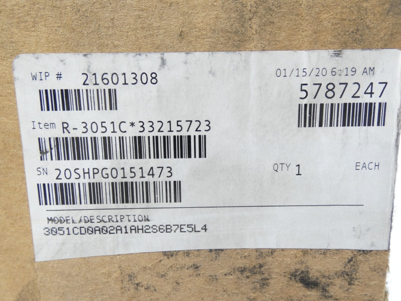 ROSEMOUNT 3051CD0A02A1AH2S6B7E5L4 9-32VDC 750PSI NSMP