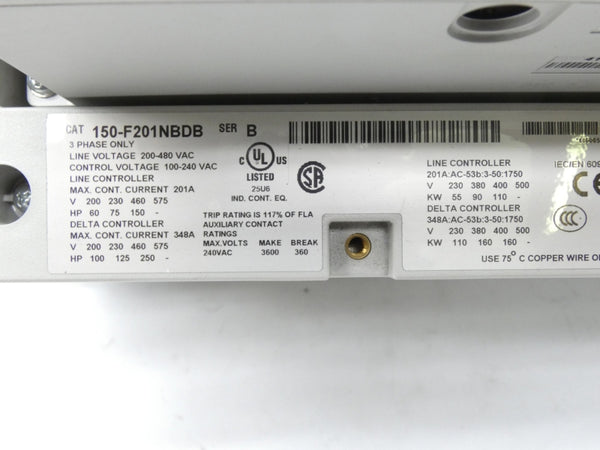 ALLEN BRADLEY 150-F201NBDB SER. B F/W 6.006 200-480VAC 348A NSMP