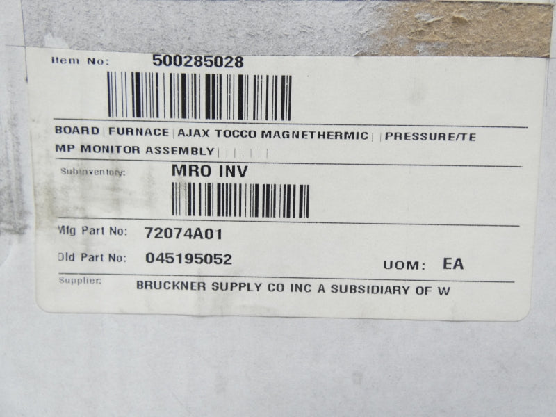 AJAX MAGNETHERMIC U-01-0595 SC72074A01 NSMP