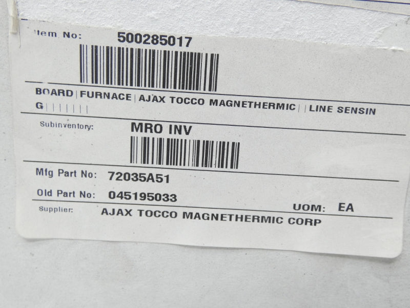 AJAX MAGNETHERMIC SC-72037A01 NSMP