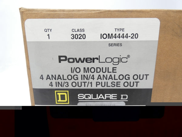 SQUARE D 3020IOM-4444-20 120VAC 10A NSMP