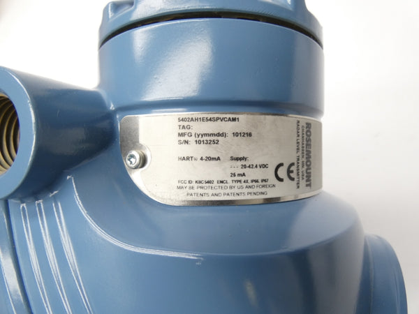 ROSEMOUNT 5402AH1E54SPVCAM1 20-42.4VDC NSMP