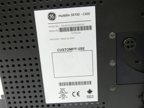 GENERAL ELECTRIC 750-P5-G5-D5-HI-A20-R-E NSMP
