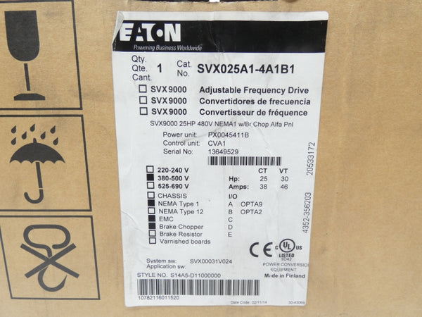 EATON SVX025A1-4A1B1 380-500V 38/46A NSMP