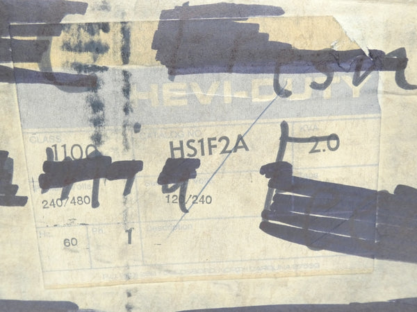 HEVI-DUTY HS1F2A 240/480V (AS PICTURED) NSMP