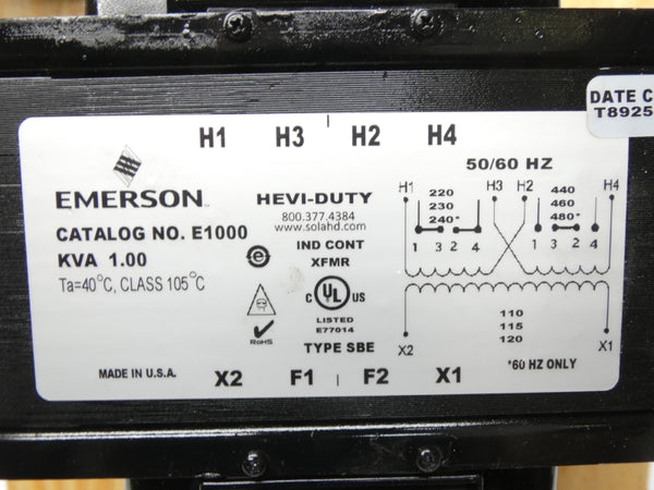 HEVI-DUTY E1000 240/480V NSMP